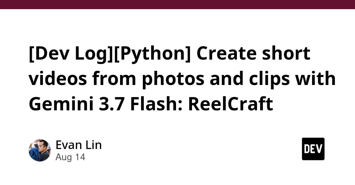 Gemini 3.7 Flash ve Python ile Otomatik Video Kurgusu: ReelCraft Geliştirici Günlüğü